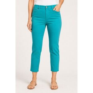 Coldwater Creek Teal Cropped Ankle Pants